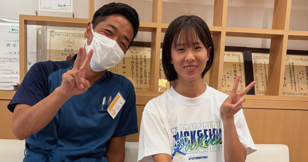 陸上スポーツ障害治療を受診された患者さま