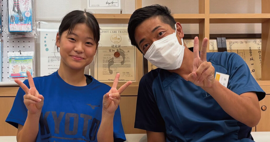 陸上スポーツ障害治療を受診された患者さま