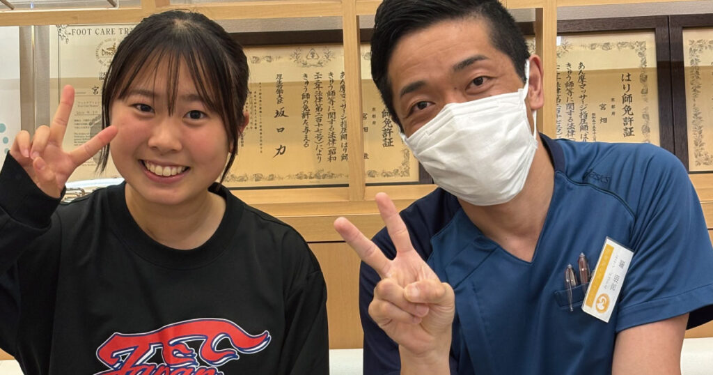 陸上スポーツ障害治療を受診された患者さま